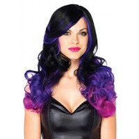Парик Leg Avenue Allure Multi Color Black/Purple