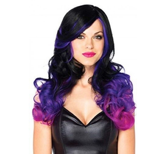 Парик Leg Avenue Allure Multi Color Black/Purple