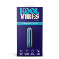 Перезаряжаемая вибрирующая пуля Blush Kool Vibes Mini голубая