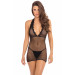 Платье TAKE ME FISHNET MINI DRESS BLACK, OS