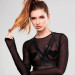 Портупея Bijoux Indiscrets MAZE - Halter Bra Harness Black