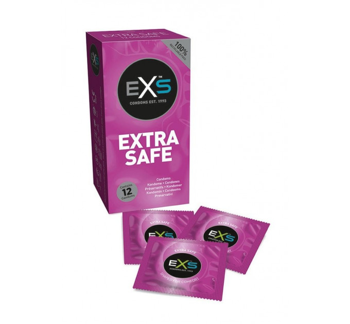 Презервативи потовщені EXS Extra THICK латексні (ціна за пачку, 12 шт.)