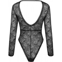Сексуальне ажурне боді з рукавами Obsessive Merlys teddy M/L
