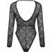 Сексуальное ажурное боди с рукавами Obsessive Merlys teddy M/L