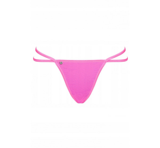 Сексуальные стринги с цепочкой Obsessive Chainty thong pink S/M