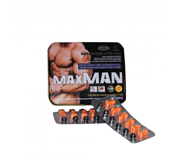 Таблетки для продолжения полового акта Maxman 12 шт