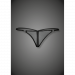 Трусики сетка стринги с застежками F119 Noir Handmade S