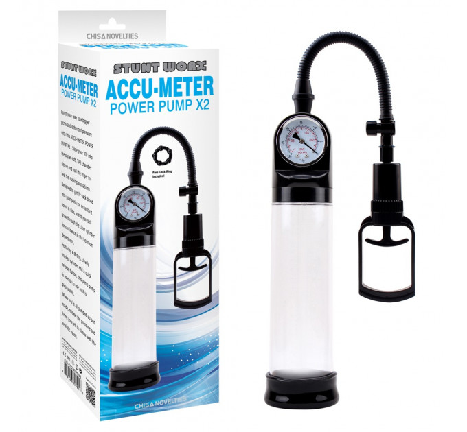Вакуумная помпа с манометром Chisa Accu-Meter Power Pump X2