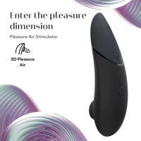 Вакуумний кліторальний стимулятор Womanizer Next Black, чорний