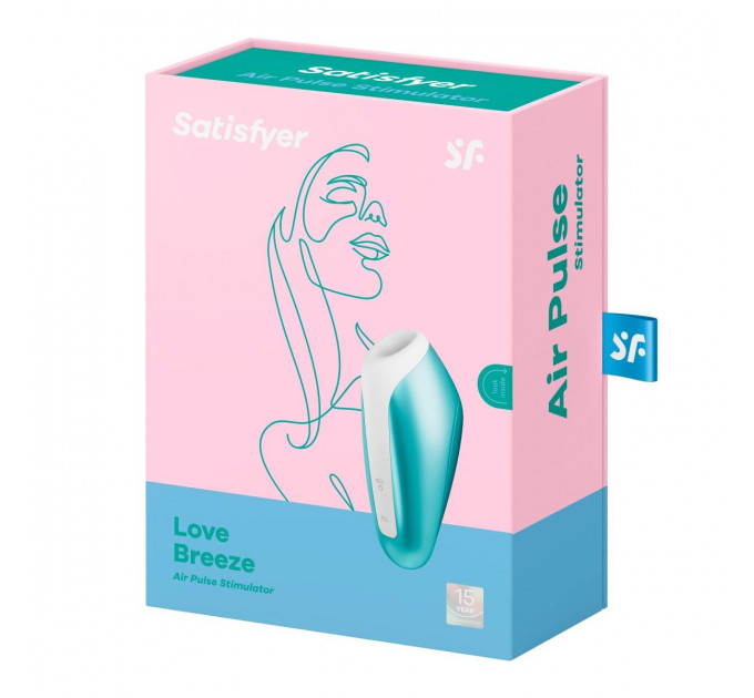 Вакуумный клиторальный стимулятор Satisfyer Love Breeze Sucking, голубой