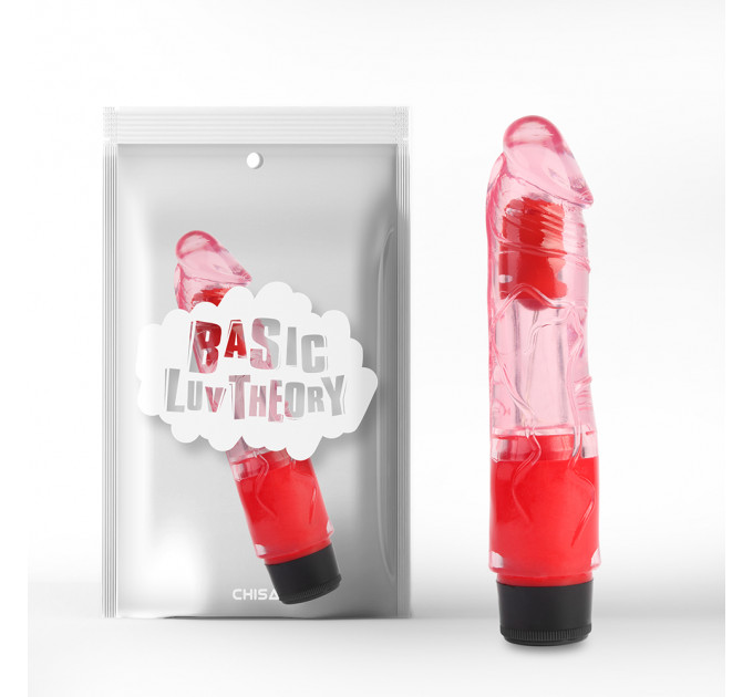 Вибратор реалистичный Chisa Basic Luv Theory Realistic Vibe, красный