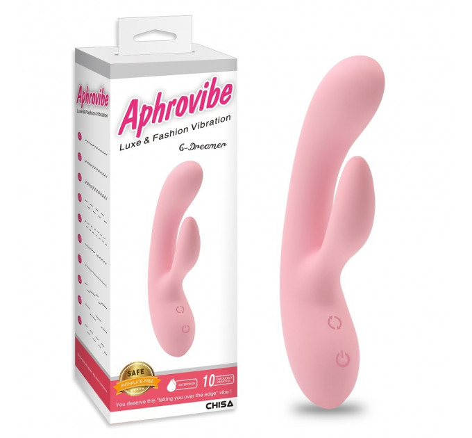 Вибратор-кролик для точки G Chisa Aphrovibe G-Dreamer силиконовый, розовый