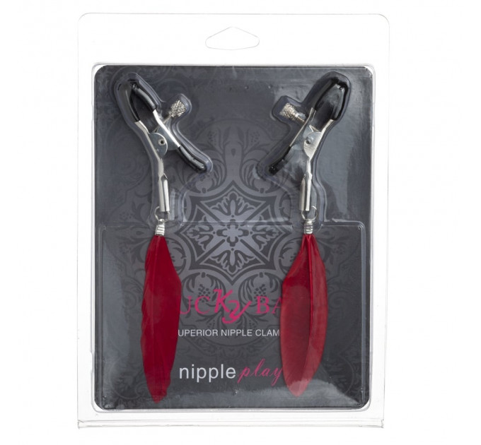 Зажимы на соски Перышки Nipple Play, Red