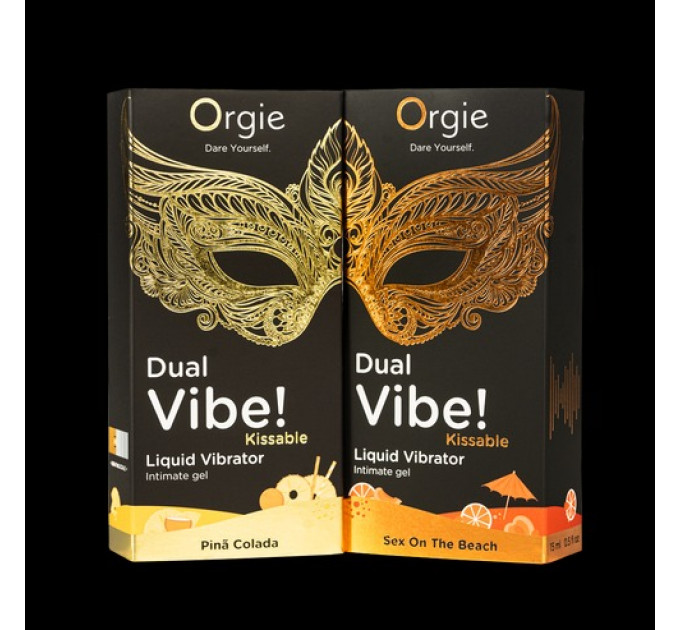 Жидкий вибратор коктейль СЕКС НА ПЛЯЖЕ DUAL VIBE!, 15 мл Orgie (Бразилия-Португалия)