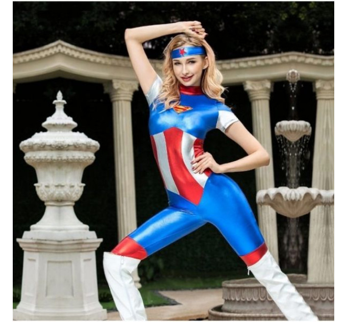 Эротический костюм «Отважная Supergirl», 2 предмета
