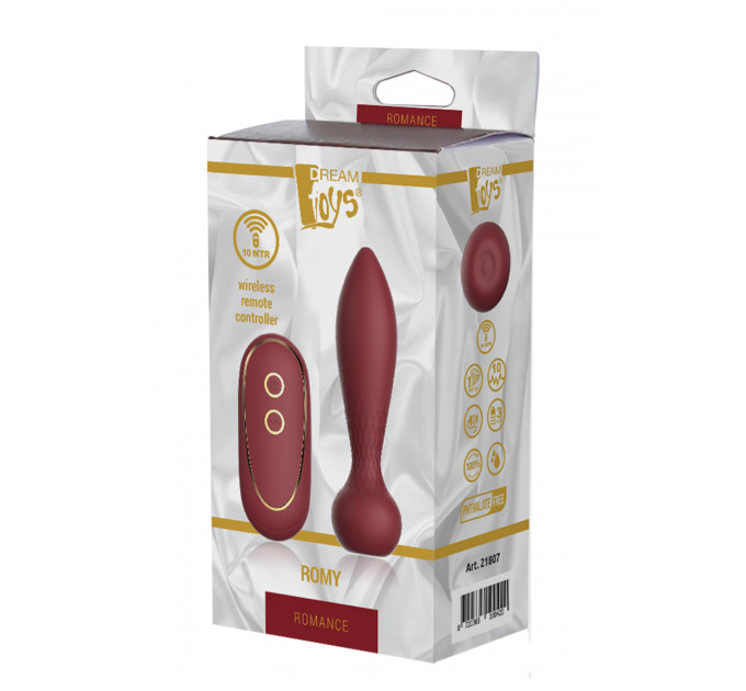 Анальний вібратор з дистанційним управлінням Dream Toys ROMANCE ROMY