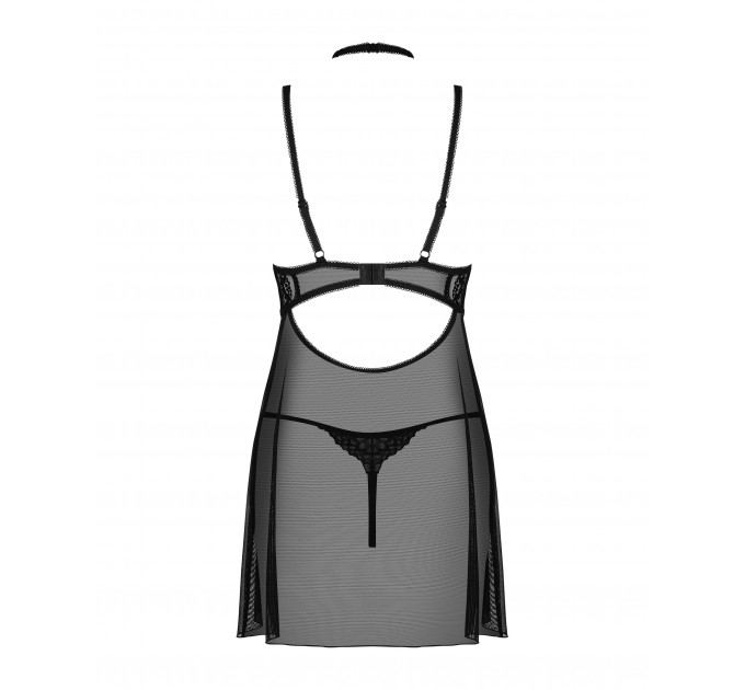 Пеньюар Obsessive Elizenes babydoll & thong S/M