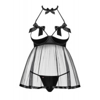 Бебідол Obsessive Delishya babydoll black L / XL
