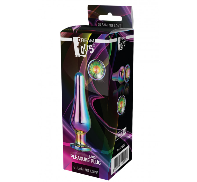 DT21822 Анальная пробка конической формы Dream Toys GLEAMING LOVE COLOURED PLEASURE PLUG L