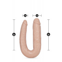 Фалоімітатор подвійний Dr. SKIN DR. DOUBLE 18INCH VANILLA