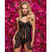 Пеньюар Obsessive Elizenes babydoll & thong S/M