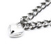 Ошейник c замком в виде сердца DS Fetish Heart, Silver