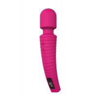 Вібромасажер мікрофон із вигнутою ручкою Dream toys Gorgeus Magenta, рожевий