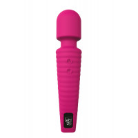 Вібромасажер мікрофон із вигнутою ручкою Dream toys Gorgeus Magenta, рожевий