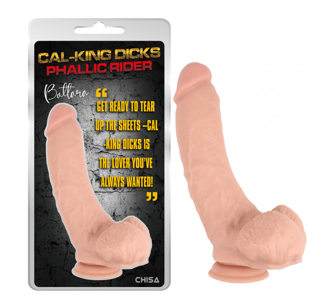 Фаллоимитатор Гигант Chisa Cal-king Dicks Phallic Rider 6.8 на присоске, бежевый