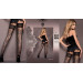 Панчохи чорні з фантазійними візерунками Ballerina's Secret 416 (20 den), L/XL