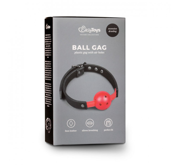 Кляп Ball Gag With Red Easytoys