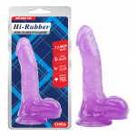Фаллоимитатор реалистичный Chisa HI-RUBBER 7.5 на присоске, фиолетовый