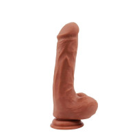 Фаллоимитатор на присоске Chisa T-skin ReaL Bottomless Pleasure, коричневый