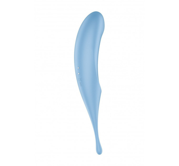 Гибридный вакуумный вибратор с точечной стимуляцией Satisfyer Twirling Pro, голубой