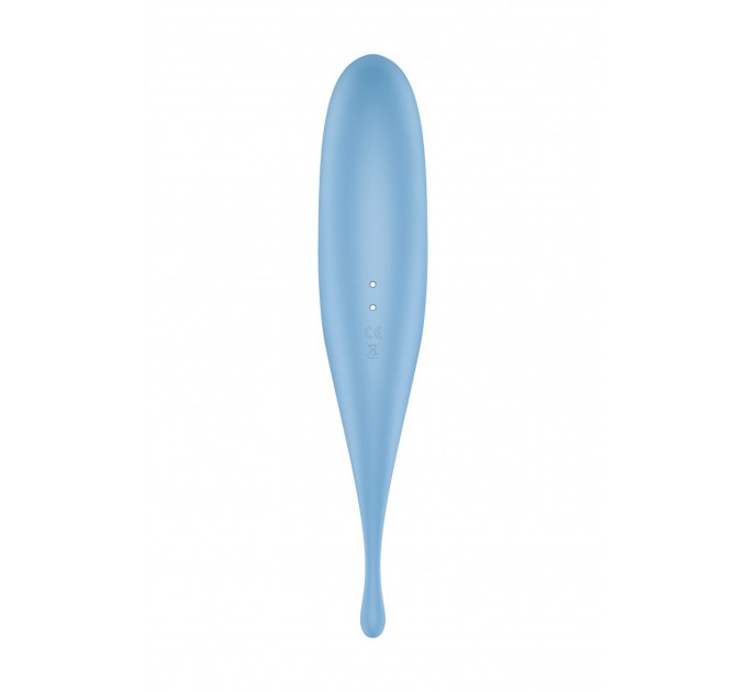 Гибридный вакуумный вибратор с точечной стимуляцией Satisfyer Twirling Pro, голубой