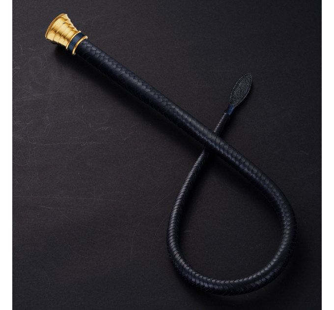 Кнут из итальянской кожи UPKO Black Label Collection, ручная работа