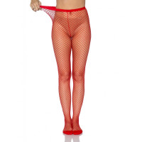 Колготы в сетку красные Leg Avenue Lycra Fishnet Pantyhose O/S