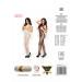 Комбинезон с вырезами по бокам белый BS003 Passion S/L