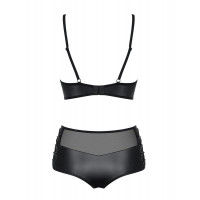 Комплект Obsessive Leatheria 2-pcs set black, S/M