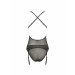Корсет с декольте ERZA CORSET black S/M - Passion