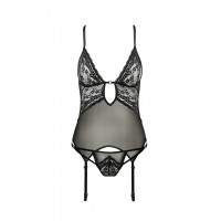 Корсет із декольте ERZA CORSET black S/M - Passion