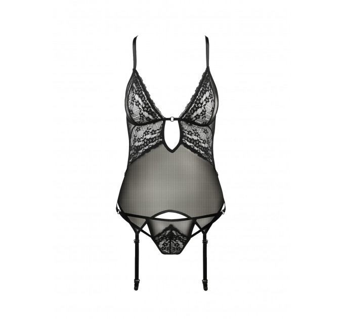 Корсет с декольте ERZA CORSET black S/M - Passion