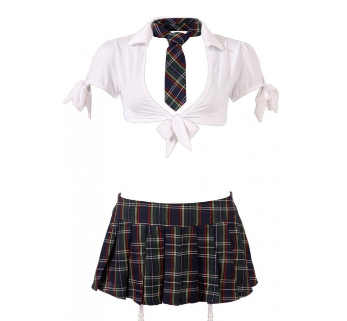Костюм Школьницы в клетку Cottelli Collection Schoolgirl 4 предмета, XS