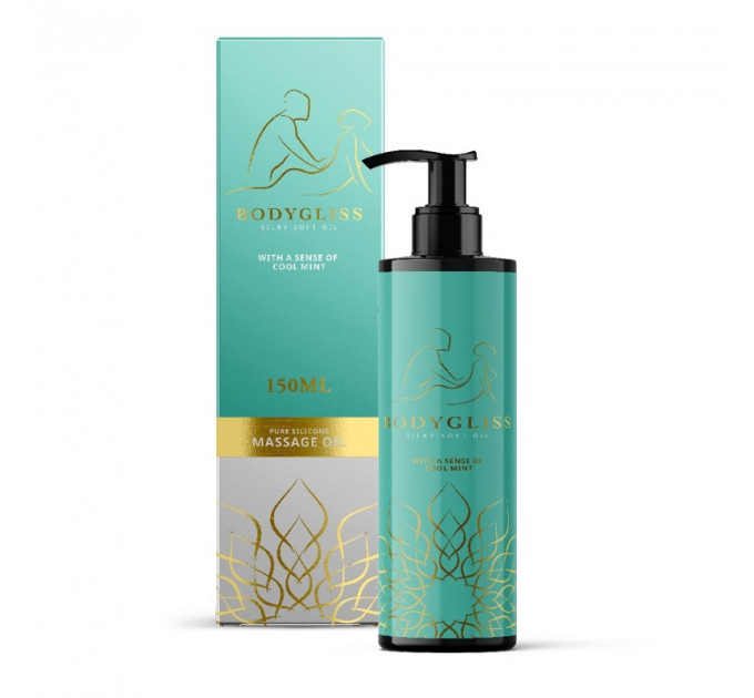 Массажное масло и лубрикант BODYGLISS с ароматом мяты 150 ML