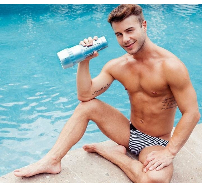 Мастурбатор попа в колбе, из киберкожи, Fleshjack boys Allen King Majestic, телесный