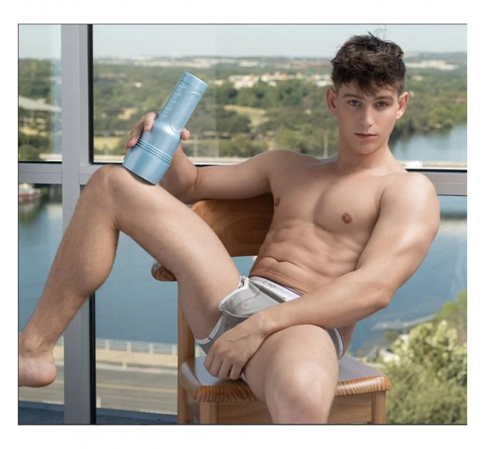 Мастурбатор в колбе анус, Fleshjack Boys Reno Gold Golden Boy Signature Butt (RP), киберкожа
