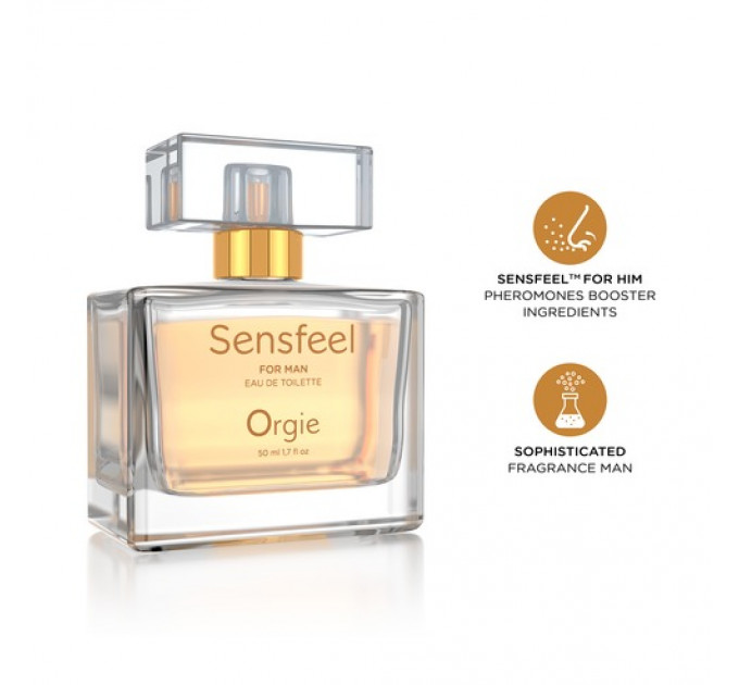Чоловіча туалетна вода Orgie SENSFEEL + афродизіак, 50 мл