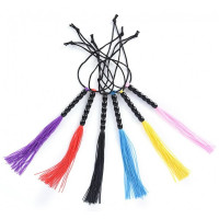 Міні флогер DS Fetish Leather flogger Блакитний