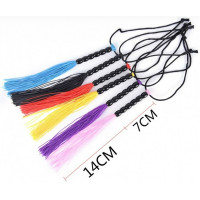 Міні флогер DS Fetish Leather flogger Блакитний