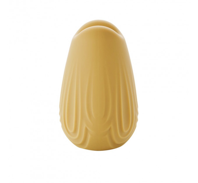 Мини-вибратор для клитора с фигурным узором Sweet Em Velvet Lure,10 режимов вибрации, желтый